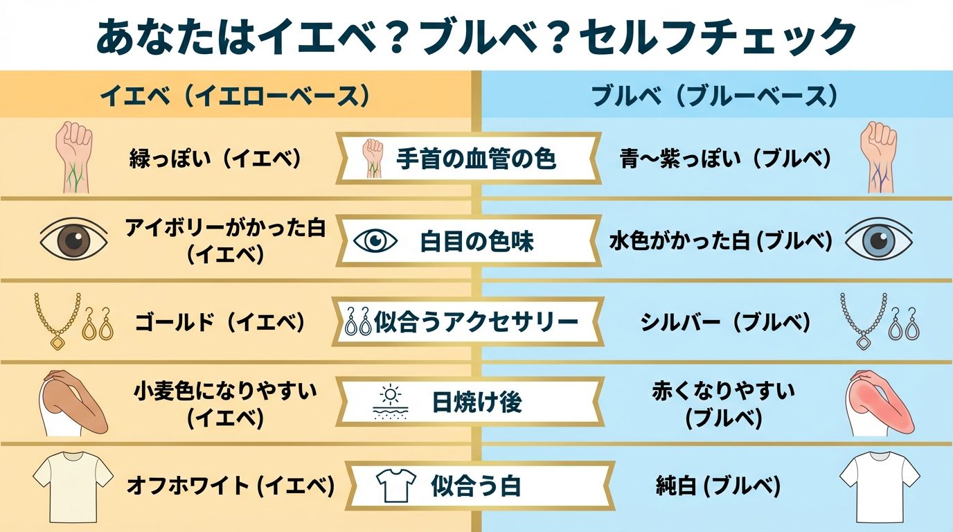 イエベ・ブルベ セルフチェック5項目