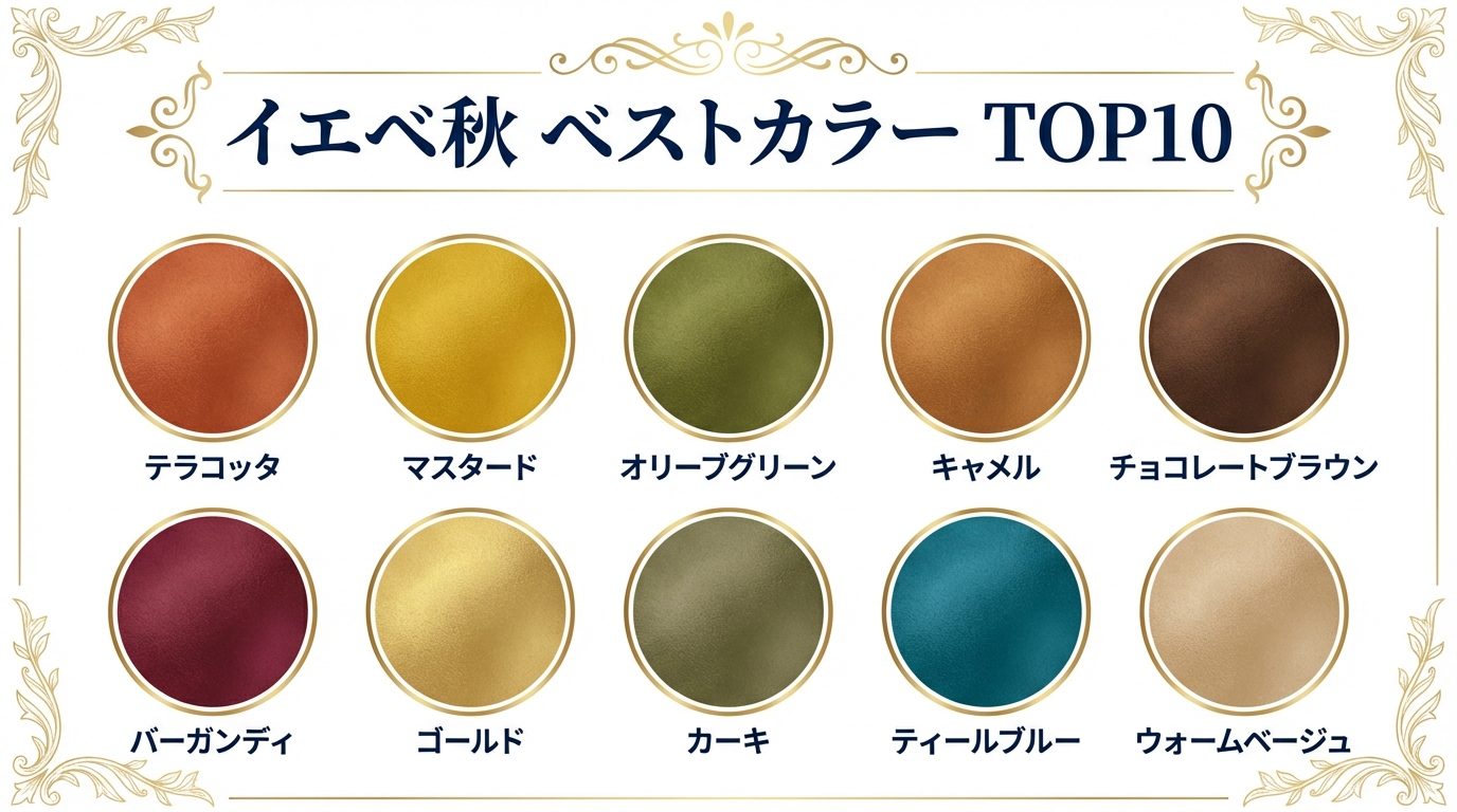 イエベ秋 ベストカラーTOP10