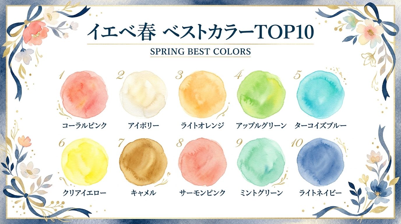 イエベ春 ベストカラーTOP10