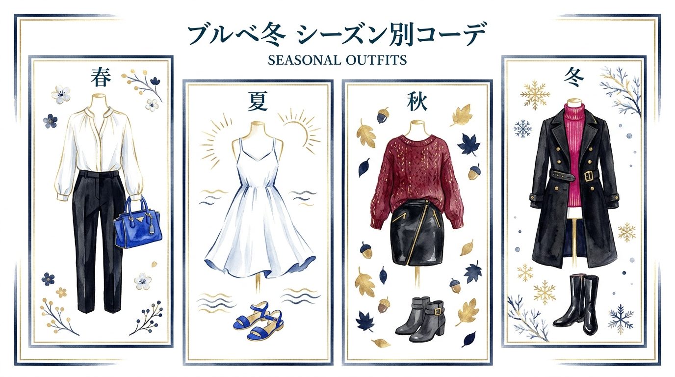 ブルベ冬 シーズン別コーデ