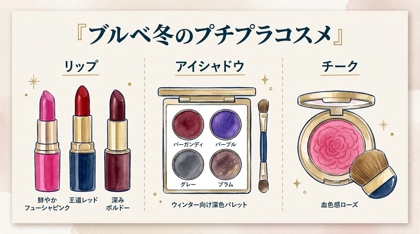 ブルベ冬のプチプラコスメ