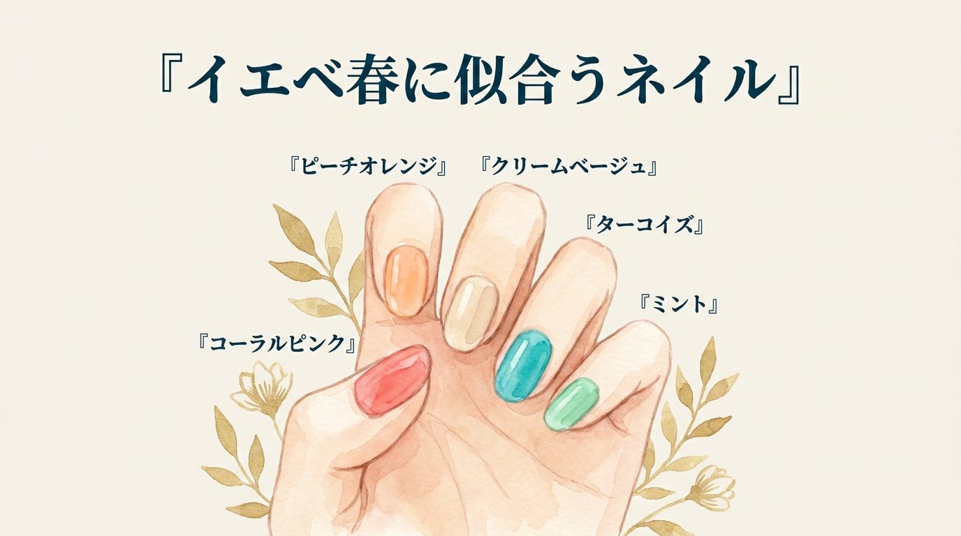 イエベ春に似合うネイル