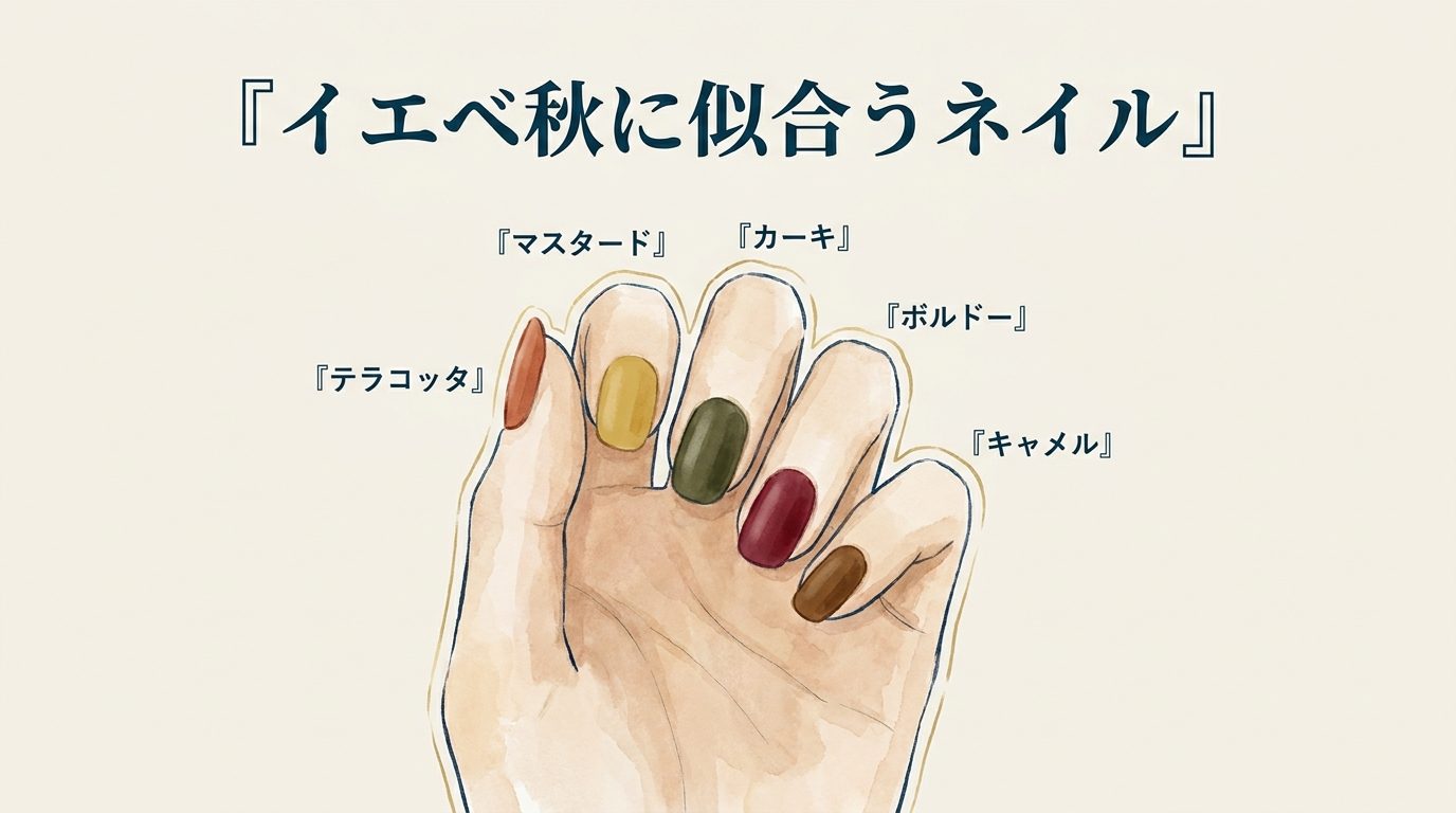 イエベ秋に似合うネイル