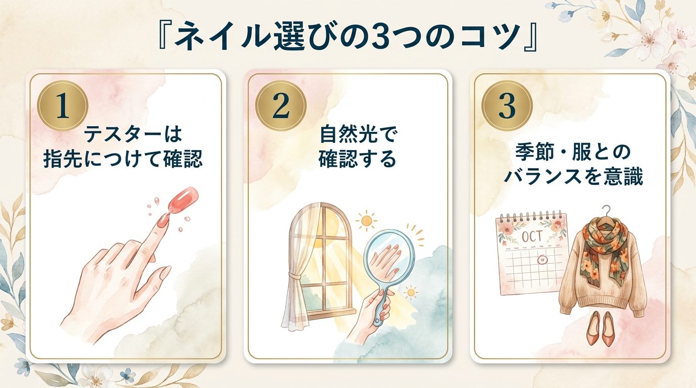 ネイル選びの3つのコツ