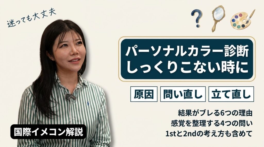 パーソナルカラー診断 しっくりこない時に
