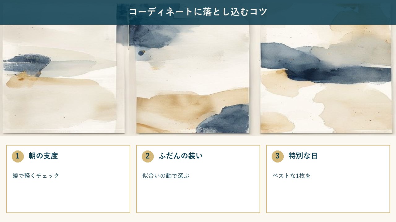 コーディネートに落とし込むコツ