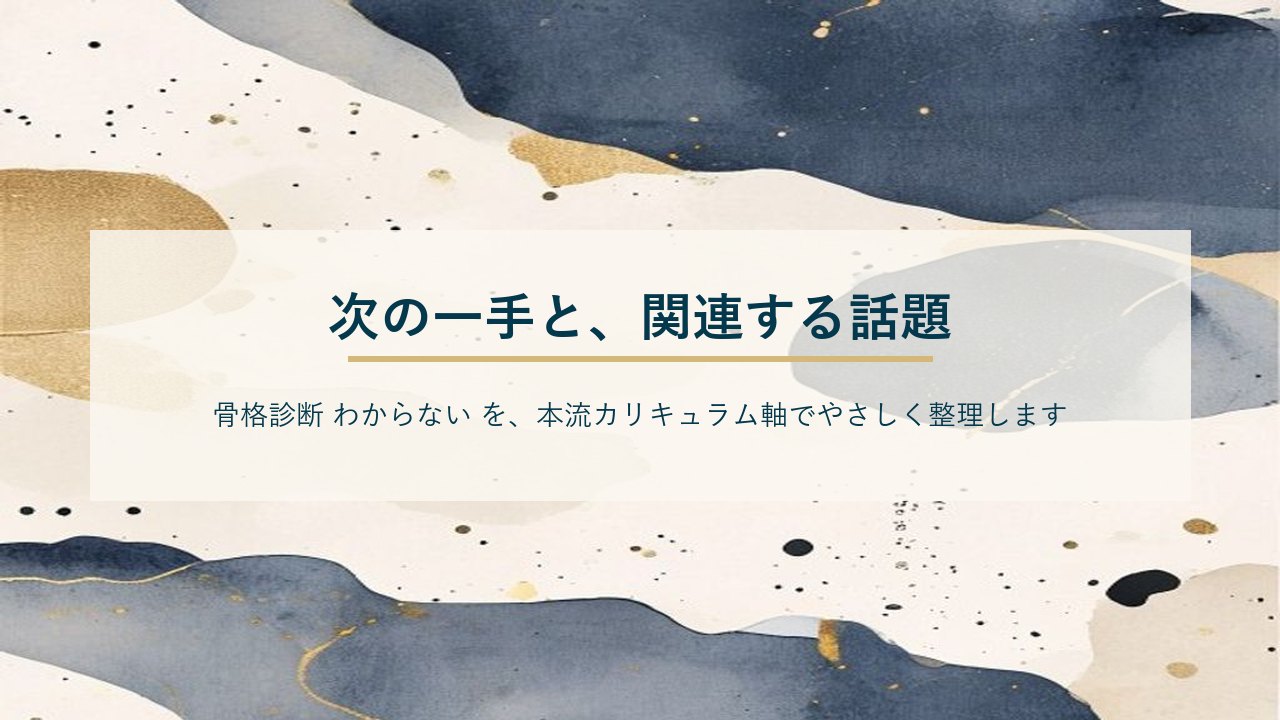 次の一手と、関連する話題