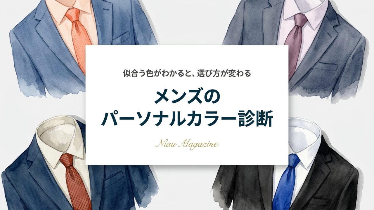 メンズのパーソナルカラー診断 アイキャッチ画像