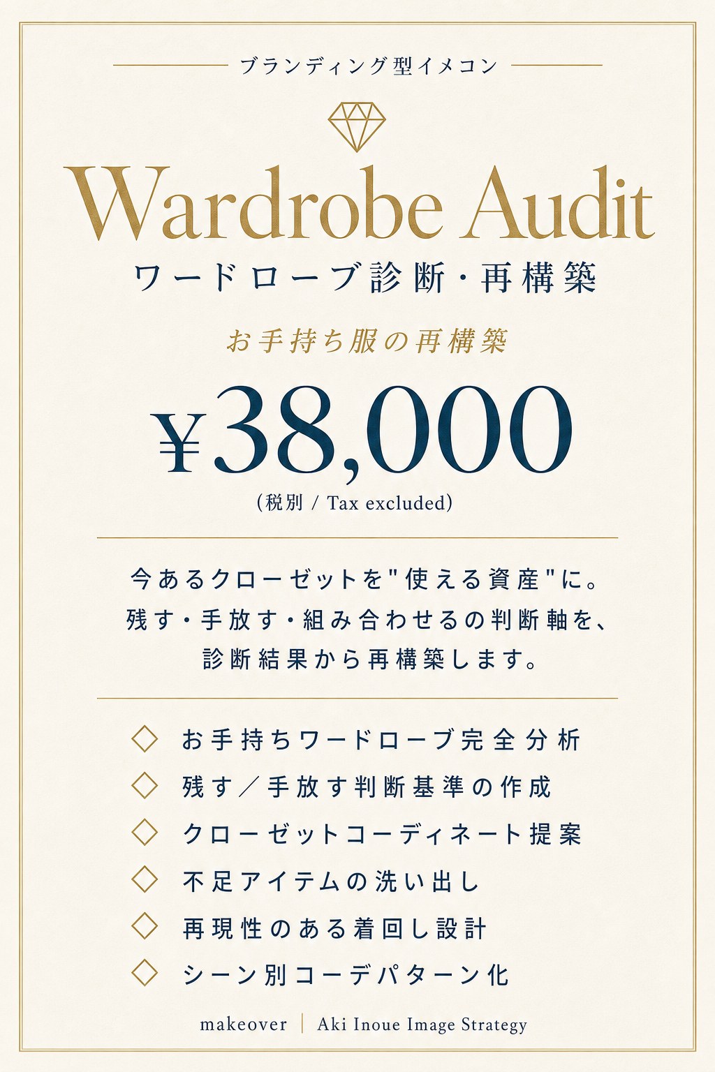 ワードローブ診断・再構築