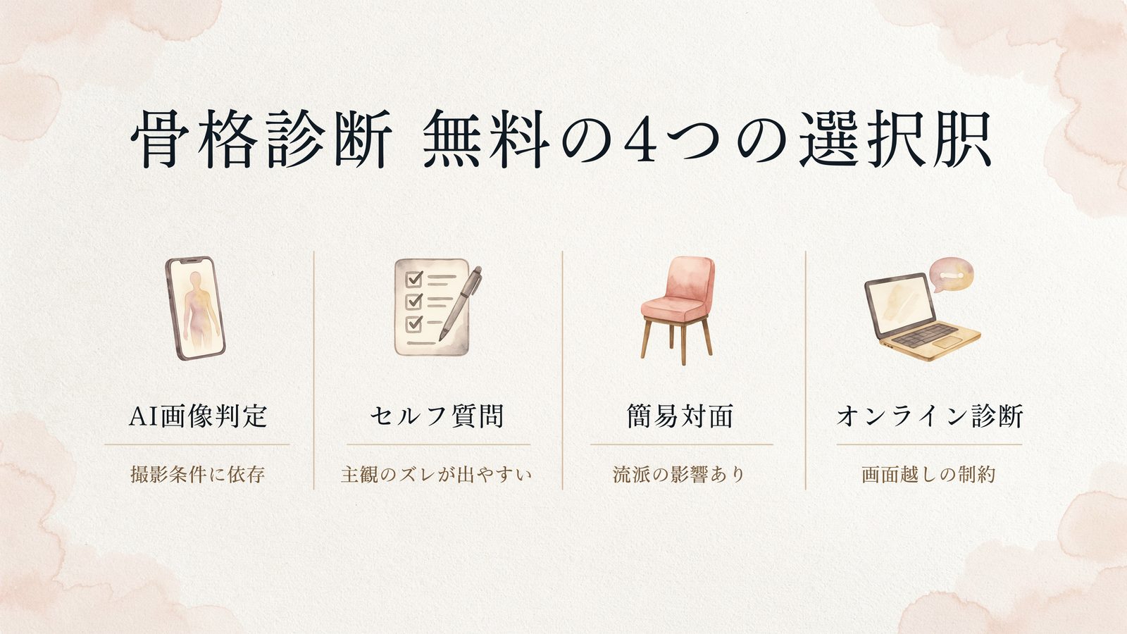 骨格診断 無料の選択肢と精度の違い