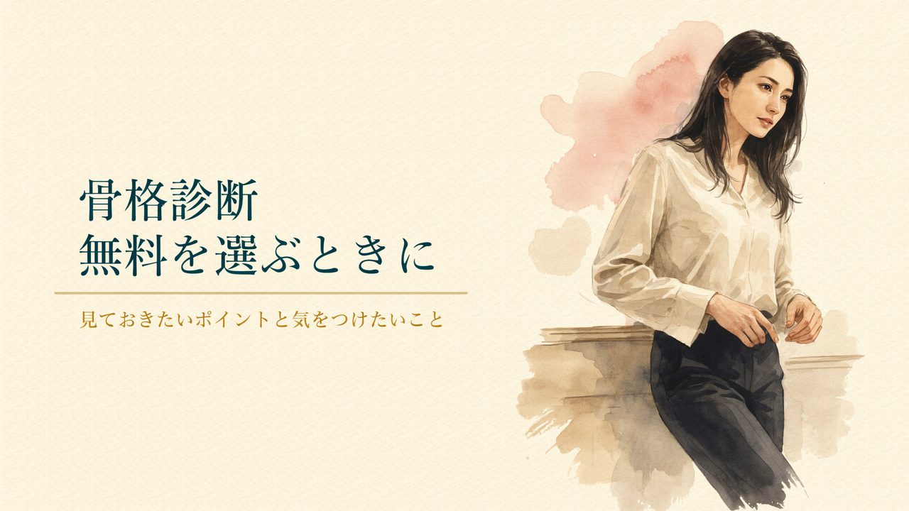 骨格診断 無料を選ぶときに｜見ておきたいポイントと気をつけたいこと