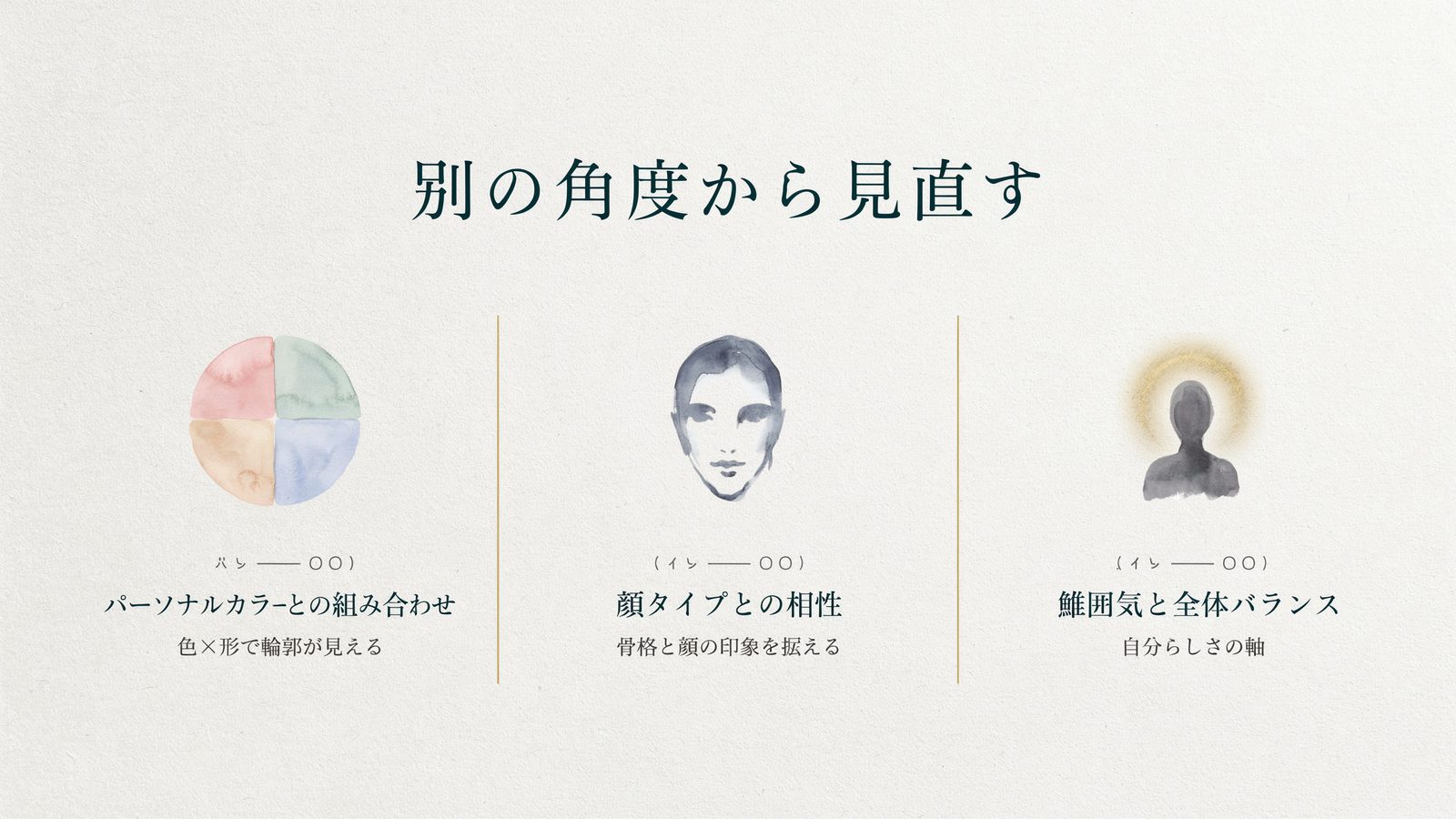 別の角度から見直す