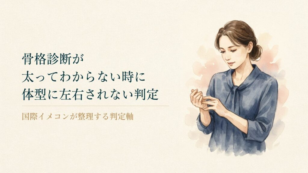 骨格診断 太ってわからない サムネ