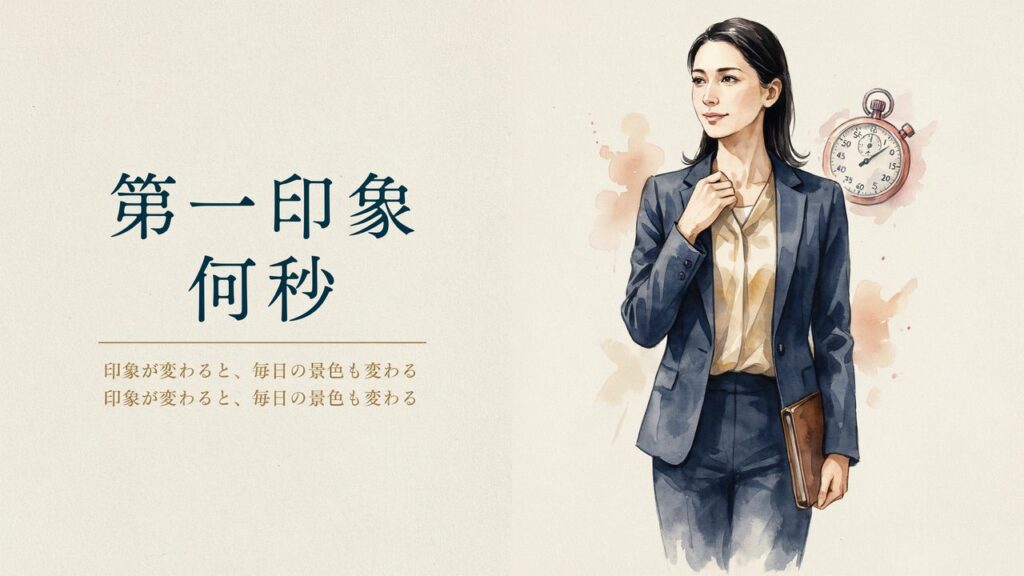 第一印象は何秒のサムネ