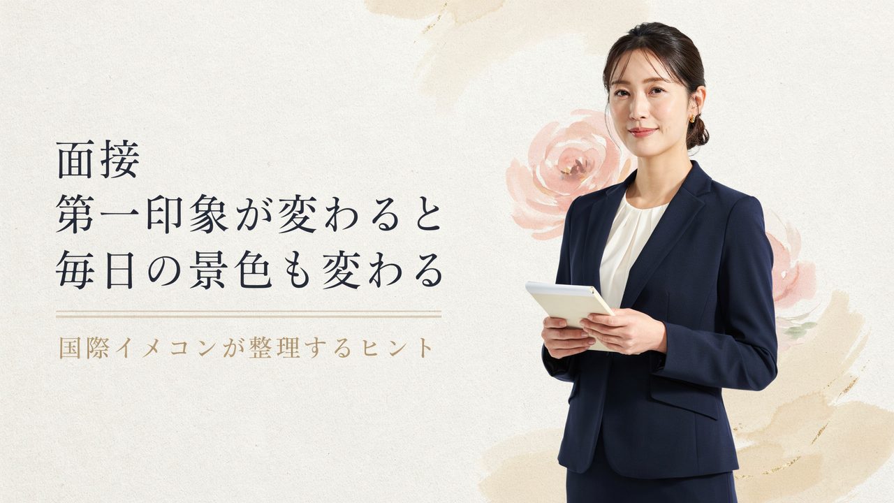 面接 第一印象が変わると、毎日の景色も変わる