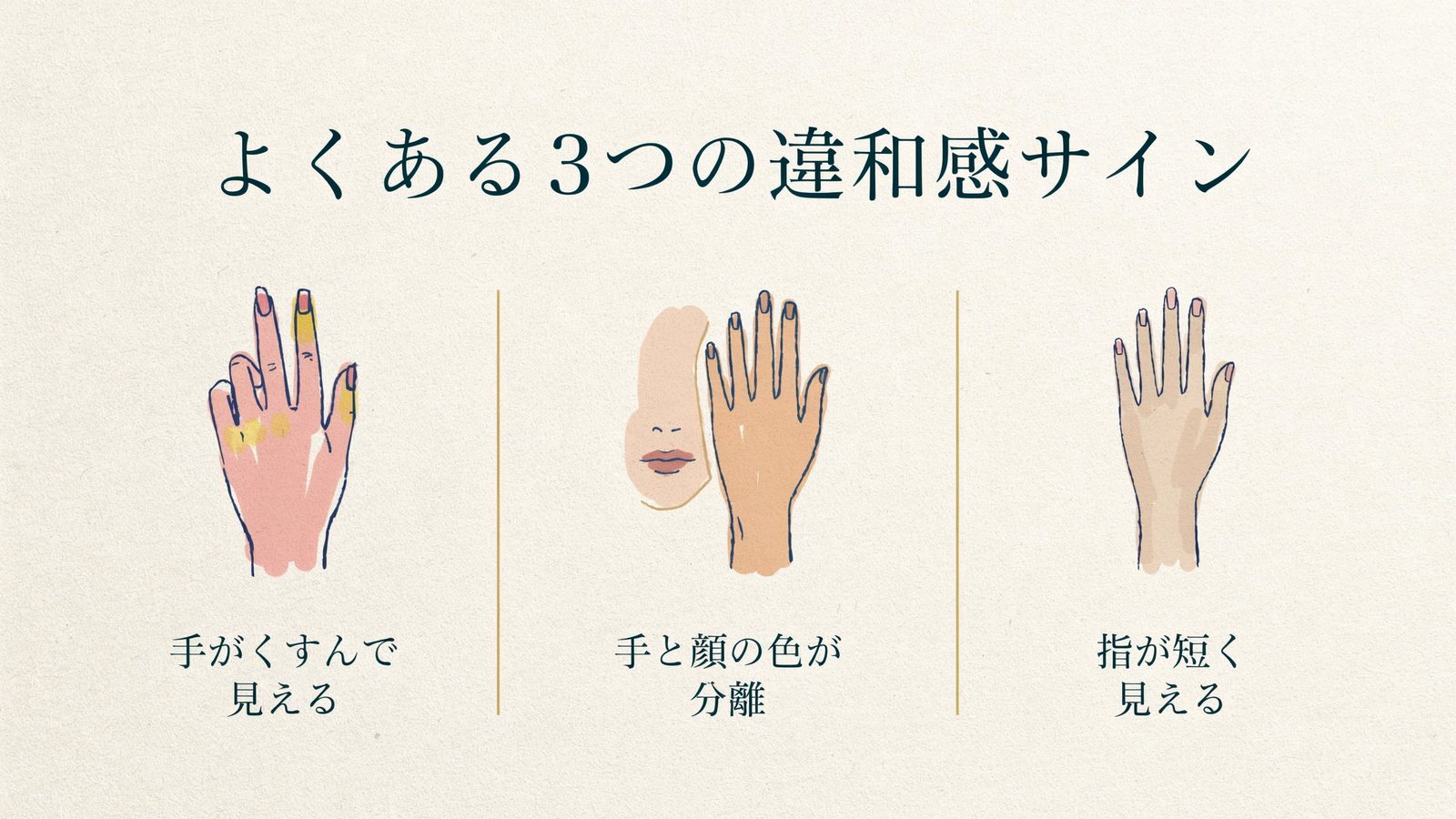 よくある3つの違和感サイン