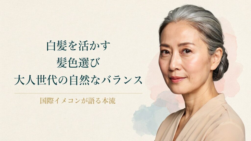 白髪を活かす髪色 サムネ