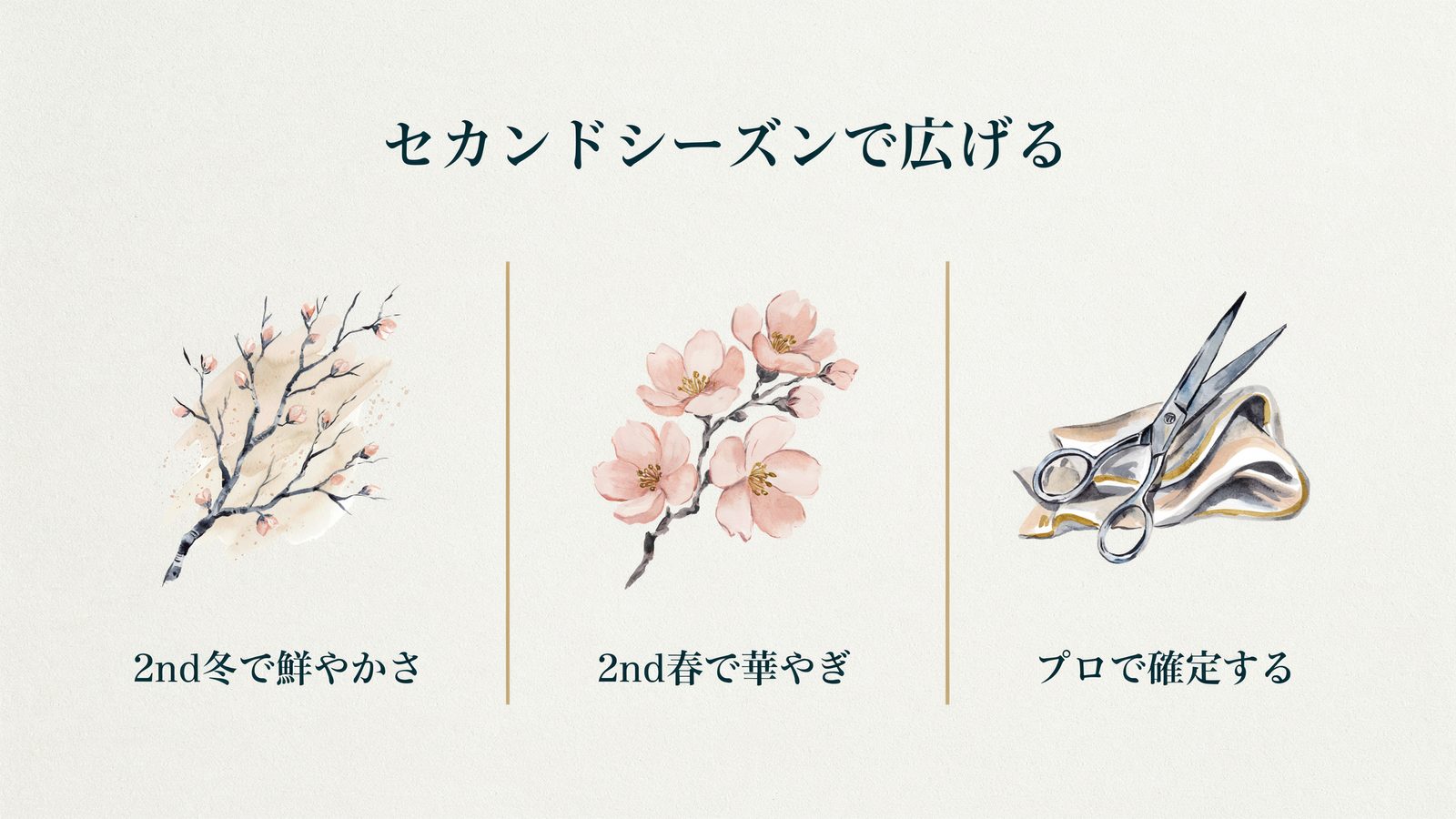 セカンドシーズンで広げる