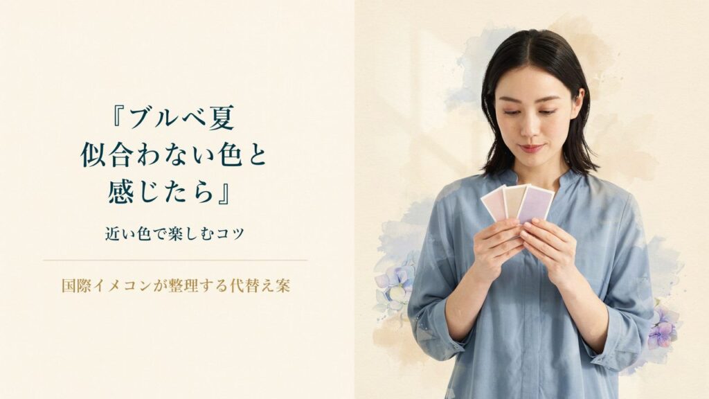 ブルベ夏 似合わない色 サムネ