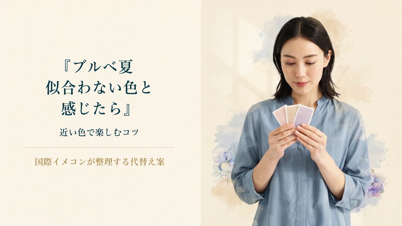 ブルベ夏 似合わない色と感じたら|近い色で楽しむちょっとしたコツ